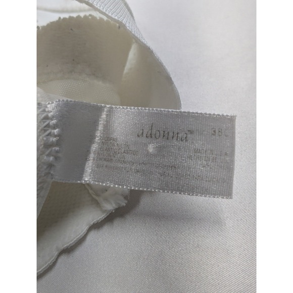 Adonna Vintage Bustier 38C Strapless Bra Burlesque Goddess Angelcore White A054 - Picture 8 of 10